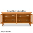 Ver imagem 6 de Cristaleira 2 Portas com Balcão 4 Portas Madeira Maciça Imbuia