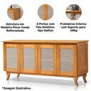 Ver imagem 5 de Cristaleira 2 Portas com Balcão 4 Portas Madeira Maciça Imbuia