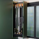 Ver imagem 2 de Porta Espetos para Churrasco Steel em Chapa de Aço e Madeira com Porta Condimentos