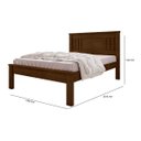 Ver imagem 4 de Cama de Casal Modelo Sophia Resistente C/ Design Minimalista:malbec