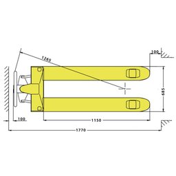 Transpallet Mtp 2.0 Ton X 685 Tandem Prime Roda Nylon Menegotti - 3