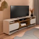Ver imagem 2 de Rack para Tv até 86" Elegance Off White/pinho Artely