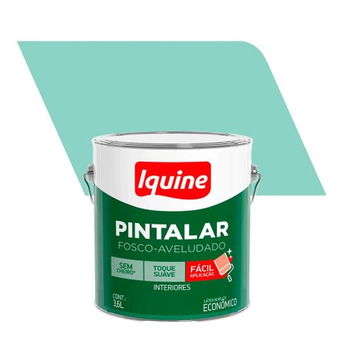 Tinta Pintalar Acrílica Fosca Verde Piscina 3,6L Iquine