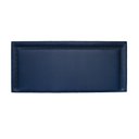 Ver imagem 2 de Cabeceira Casal Estofada para Cama Box Reta Luxo com Tachas 140x60cm Azul/Fumê