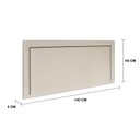 Ver imagem 3 de Cabeceira Casal Estofada para Cama Box Reta Luxo com Tachas 140x60cm Branco