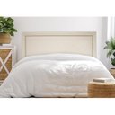 Ver imagem 1 de Cabeceira Casal Estofada para Cama Box Reta Luxo com Tachas 140x60cm Branco