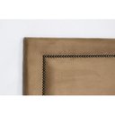 Ver imagem 4 de Cabeceira Casal Estofada para Cama Box Reta Luxo com Tachas 140x60cm Bege