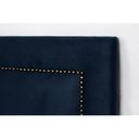 Ver imagem 4 de Cabeceira Casal Estofada para Cama Box Reta Luxo com Tachas 140x60cm Azul