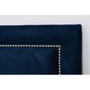 Ver imagem 4 de Cabeceira Casal Estofada para Cama Box Reta Luxo com Tachas 140x60cm Azul