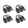 Kit 04 Balun Passivo Conector Conversor Transmissao De Video Full Hd 4K Intelbras VB 500 P Para Câme - 1