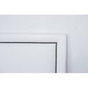 Ver imagem 4 de Cabeceira Casal Estofada para Cama Box Reta Luxo com Tachas 140x60cm Branco/Fumê