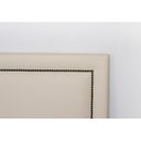 Ver imagem 4 de Cabeceira Casal Estofada para Cama Box Reta Luxo com Tachas 140x60cm Branco Off White/Fumê