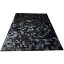 Ver imagem 1 de Tapete de couro preto tingido 1,70x2,20 com borda