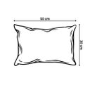 Ver imagem 7 de Kit 2 Capas de Almofadas Luxo 50x50cm + 1 Capa 30x50cm Areia
