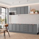 Ver imagem 2 de Cozinha Modulada 6 Peças Sem Tampo 3 Aéreos 3 Balcões CabeCasa MadeiraOriginals