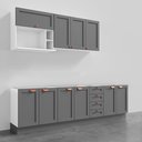 Ver imagem 3 de Cozinha Modulada 6 Peças Sem Tampo 3 Aéreos 3 Balcões CabeCasa MadeiraOriginals