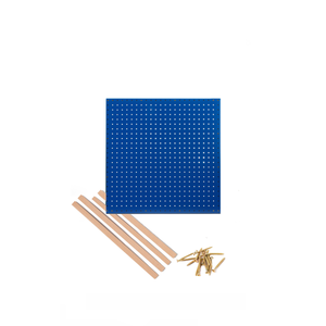 Kit Chapa Perfurada com Sarrafo - 610 X 610 X 3 Mm - Cores - Azul