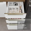 Ver imagem 6 de Armário de Cozinha Completa 566cm Veludo Lux Madesa 01 Rustic/branco Veludo