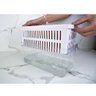 Organizador de Geladeira com Escorredor Interno 5l Caixa Plástica para Legumes Saladas Clear Fresh - 3