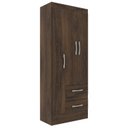 Ver imagem 3 de Guarda Roupas Solteiro 3 Portas 2 Gavetas Nobre