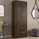 Ver imagem 1 de Guarda Roupas Solteiro 3 Portas 2 Gavetas Nobre