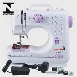 Máquina de Costura Bivolt + Pedal Portátil - 12 Pontos - 1