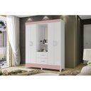 Ver imagem 2 de Guarda Roupas 4 Portas 2 Gavetas Mobi Capelinha Branco/Fosco