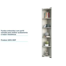 Cantoneira Alta Closet Prime Plus 31.4cm Legno Crema - 3