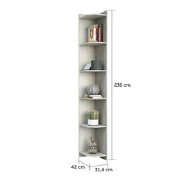 Cantoneira Alta Closet Prime Plus 31.4cm Legno Crema - 2