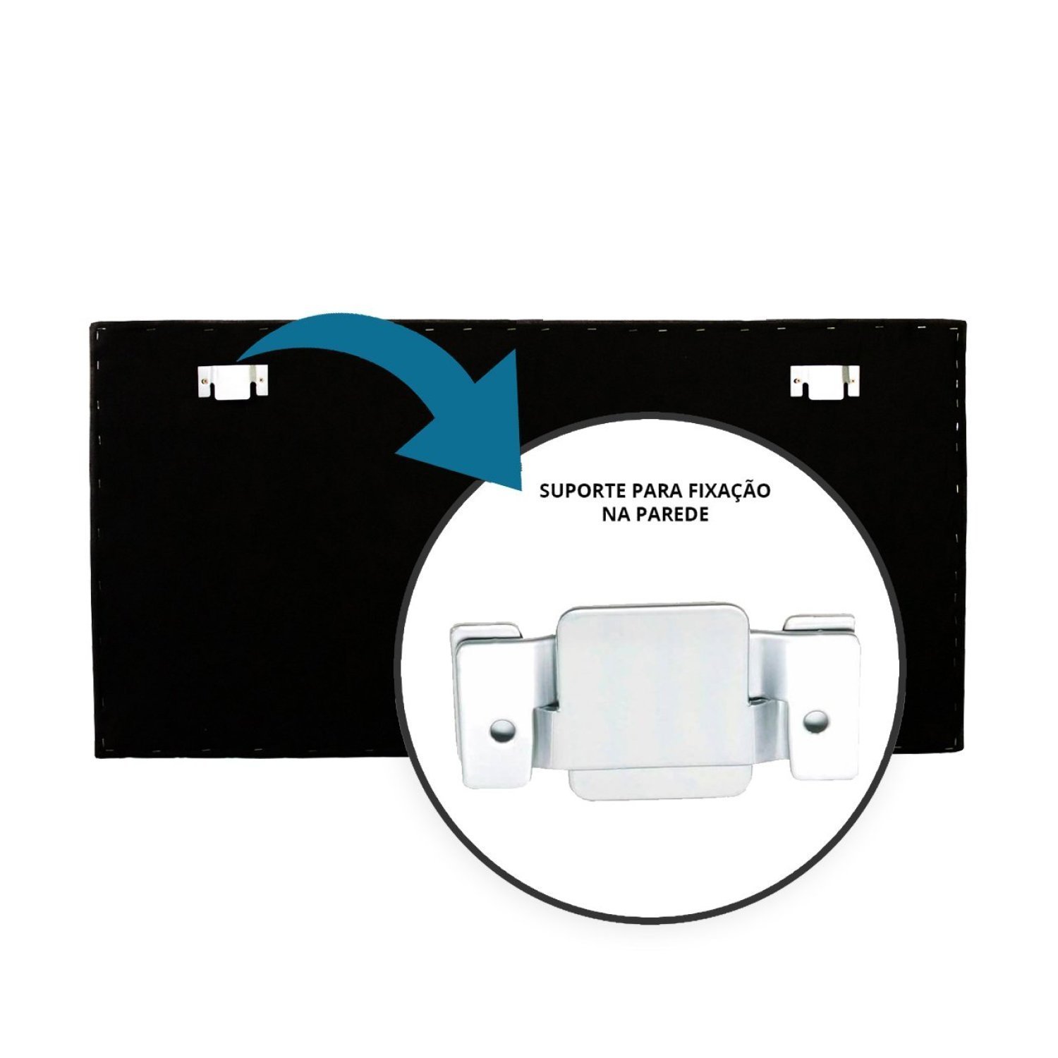 Cabeceira Queen Estofada para Cama Box Reta Luxo com Tachas 160x60cm - 6