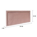 Ver imagem 3 de Cabeceira Queen Estofada para Cama Box Reta Luxo com Tachas 160x60cm Rosa