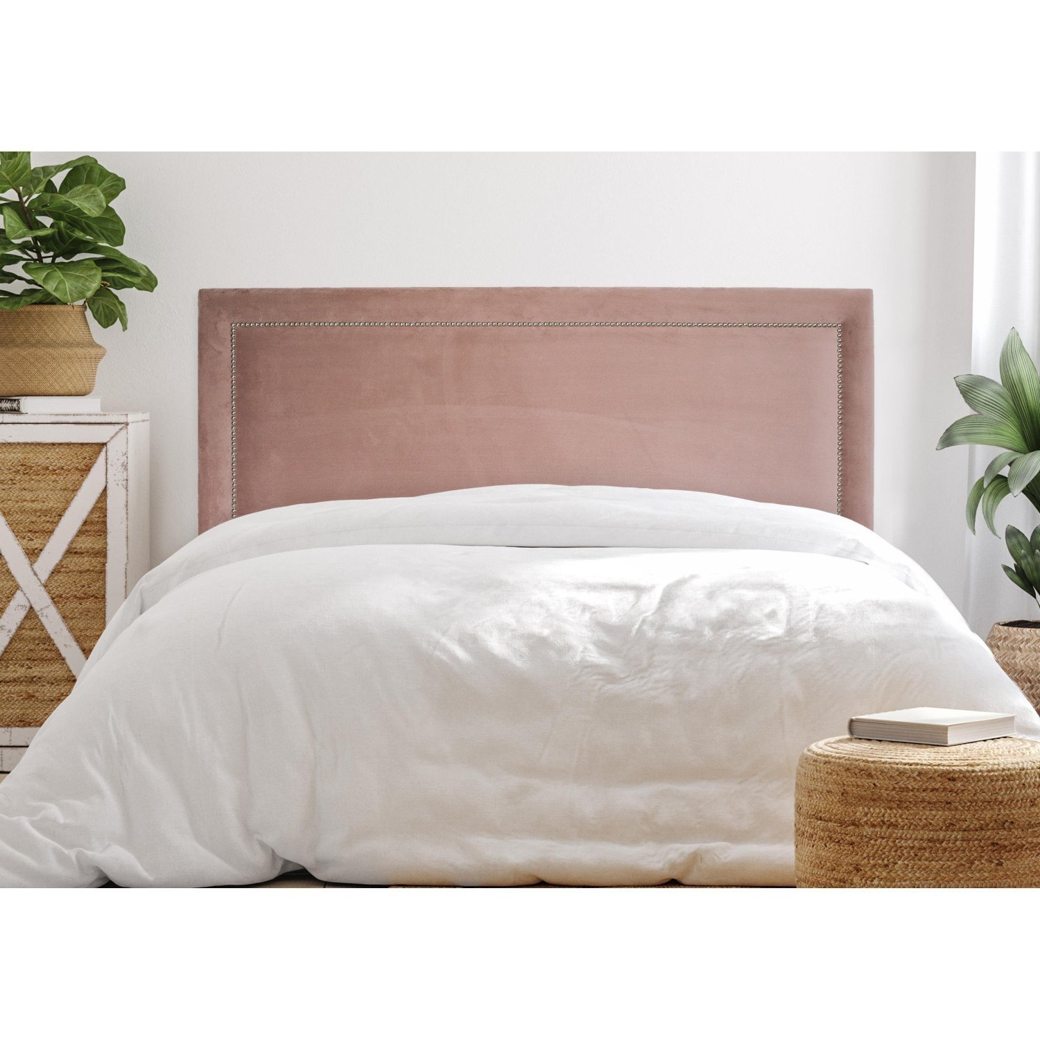 Cabeceira Queen Estofada para Cama Box Reta Luxo com Tachas 160x60cm - 1
