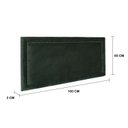 Ver imagem 3 de Cabeceira Queen Estofada para Cama Box Reta Luxo com Tachas 160x60cm Verde/Fumê