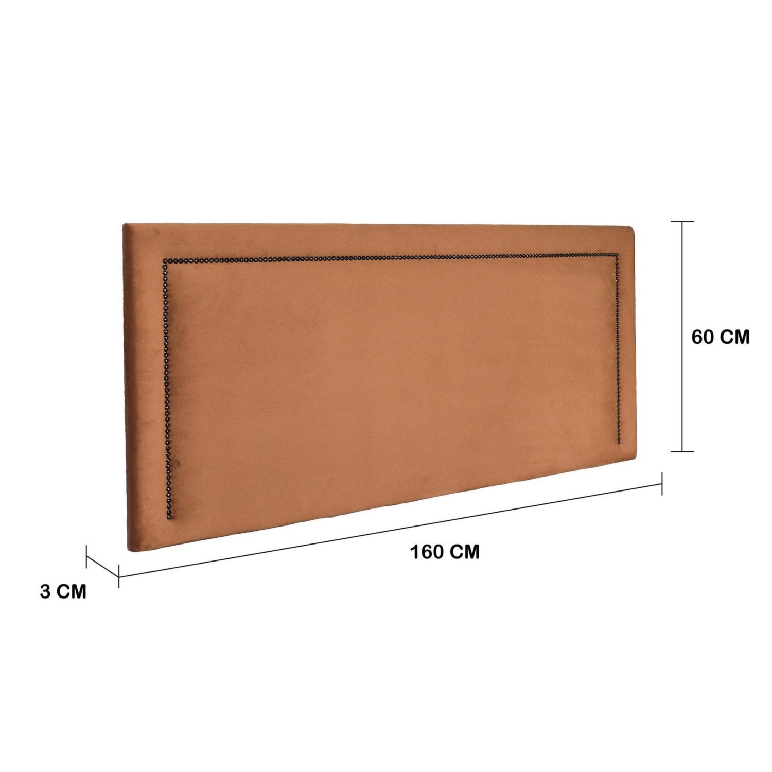 Cabeceira Queen Estofada para Cama Box Reta Luxo com Tachas 160x60cm - 3