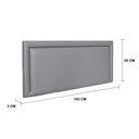Ver imagem 3 de Cabeceira Queen Estofada para Cama Box com Tachas 160x60cm Reta Luxo Cinza