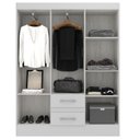 Ver imagem 2 de Guarda Roupas Solteiro 6 Portas 2 Gavetas Magistral