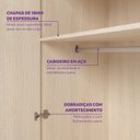 Ver mais imagens de Quarto Montessori Cama Giulia e Guarda-Roupa Curió 4 Portas Casatema MadeiraOriginals Natural/Branco