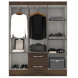 Guarda Roupas Solteiro 6 Portas 2 Gavetas Magistral - 2