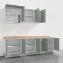 Ver imagem 5 de Cozinha Modulada 6 Peças com Tampo 3 Aéreos 3 Balcões CabeCasa MadeiraOriginals