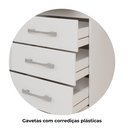 Ver imagem 7 de Cômoda para Quarto 8 Gavetas Imperatriz Branco