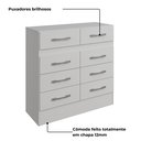 Ver imagem 4 de Cômoda 8 Gavetas Imperatriz