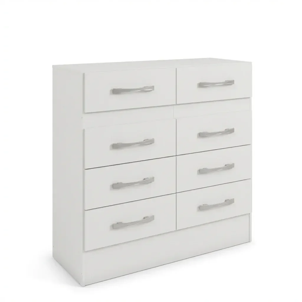 Ver imagem 2 de Cômoda para Quarto 8 Gavetas Imperatriz Branco