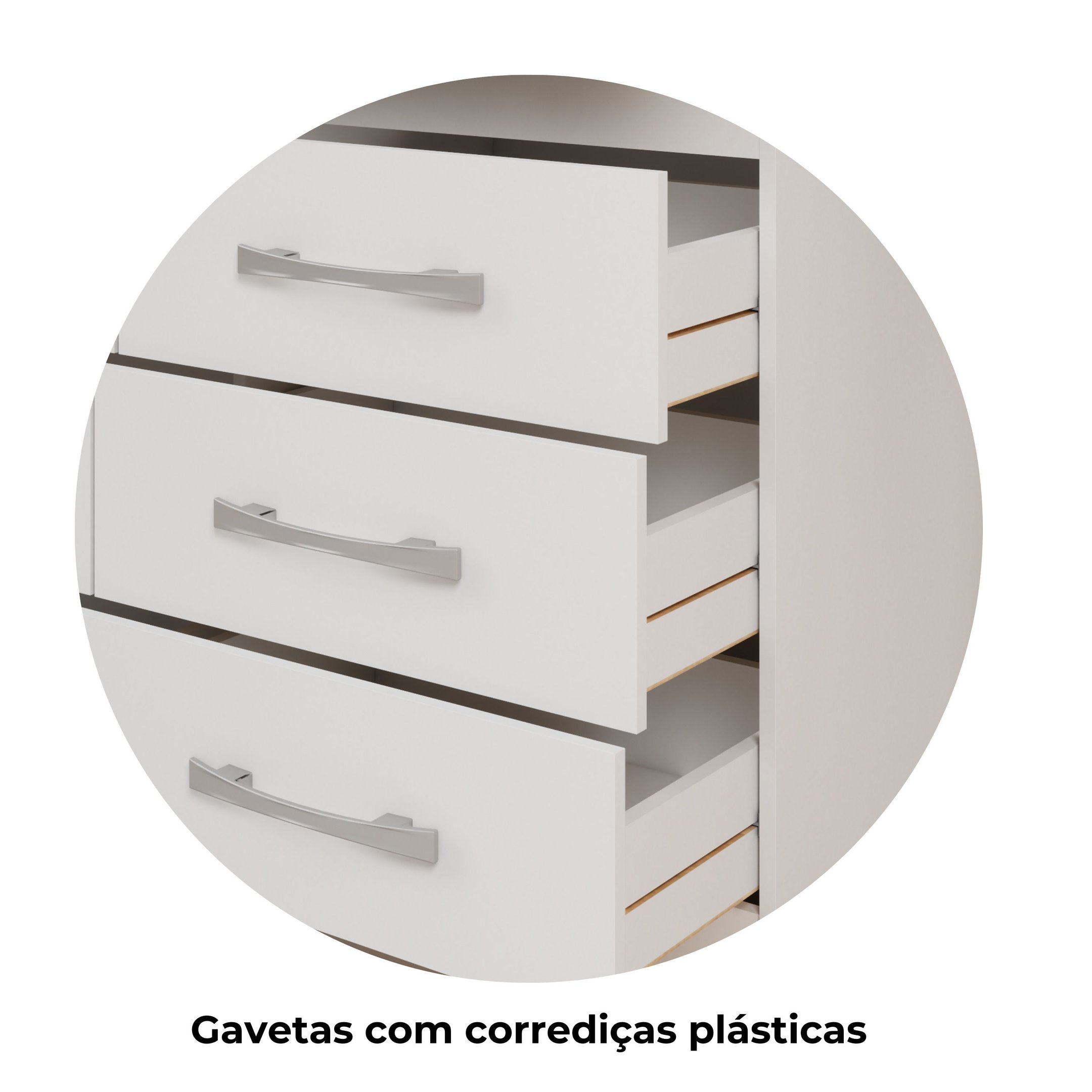 Cômoda Roupeiro 8 Gavetas Imperatriz - 7