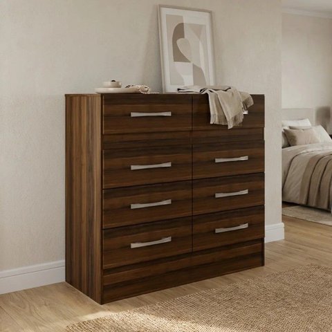 Cômoda para Quarto 8 Gavetas Imperatriz Cacau