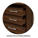 Ver imagem 7 de Cômoda para Quarto 8 Gavetas Imperatriz Cacau Marrom