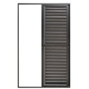 Ver imagem 2 de Porta Balcão de Correr com Veneziana de Alumínio Preto 3 Folhas Móveis Hale - 2.10 (A) X 1.50 (L)