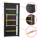 Ver imagem 3 de Porta Lambril Miraggio c/Puxador e. Super Preto Dourado 90 Brimak