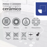 Caçarola Aluminio Antiaderente 20cm Mimo Style Linha Marmol Panela Cerâmica Indução 2,25 Litros Com  - 9