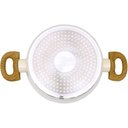 Ver imagem 5 de Caçarola Aluminio Antiaderente 20cm Mimo Style Linha Marmol Panela Cerâmica Indução 2,25 Litros Com 