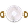 Caçarola Aluminio Antiaderente 20cm Mimo Style Linha Marmol Panela Cerâmica Indução 2,25 Litros Com  - 5